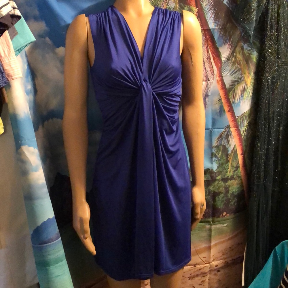 New BBX Small royal blue dress polyester